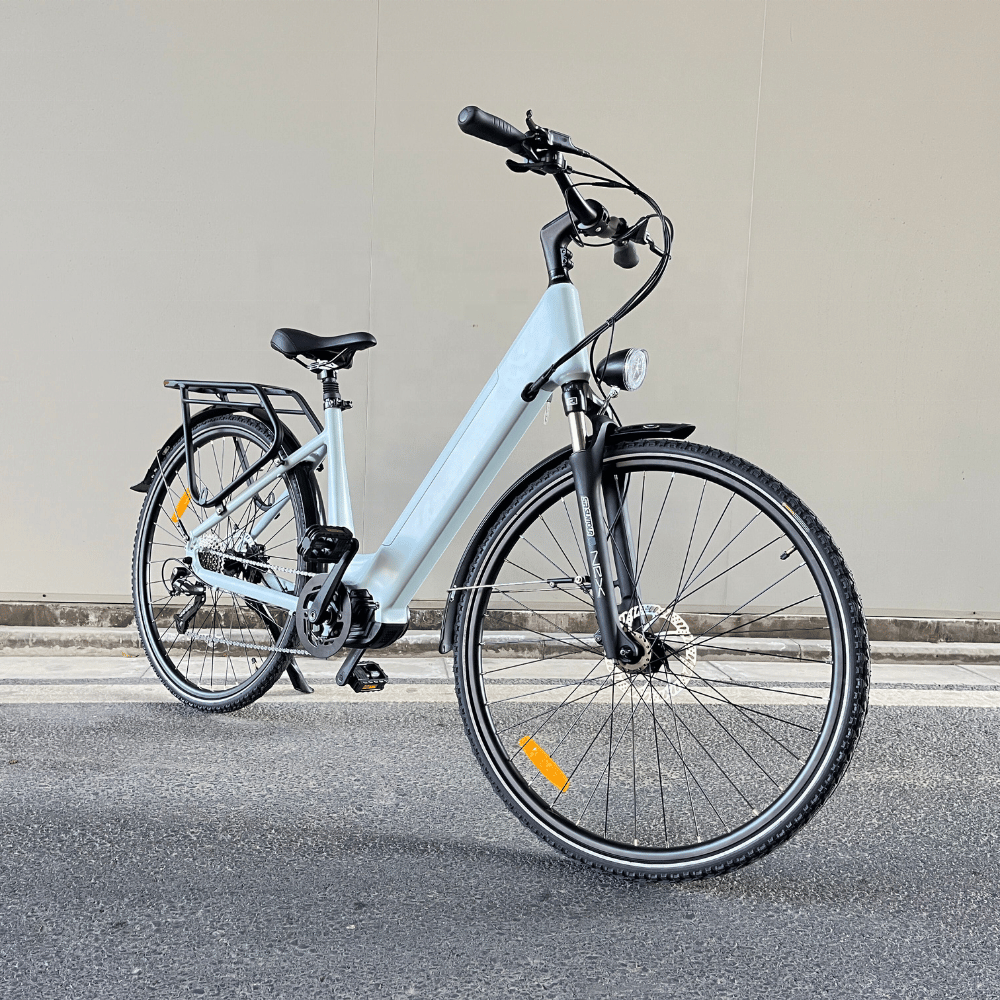 Velomove Mid Drive City Electric Bicycle 250W 36V 15AH Electric City Bike Disc Brake E bike for Adults
