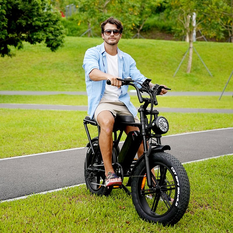 OUXI V8 Electric Mountain Bike 48v 250w Retro Ebike Fat Tire Electric Bicycle New Stock from EU DK Denmark Warehouse