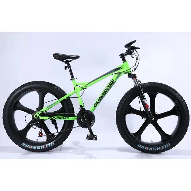 hot sale fat bike big boy gunsrose wheels bisiklet tire green frame 26er size mountain 28 bicycle woman fat bike