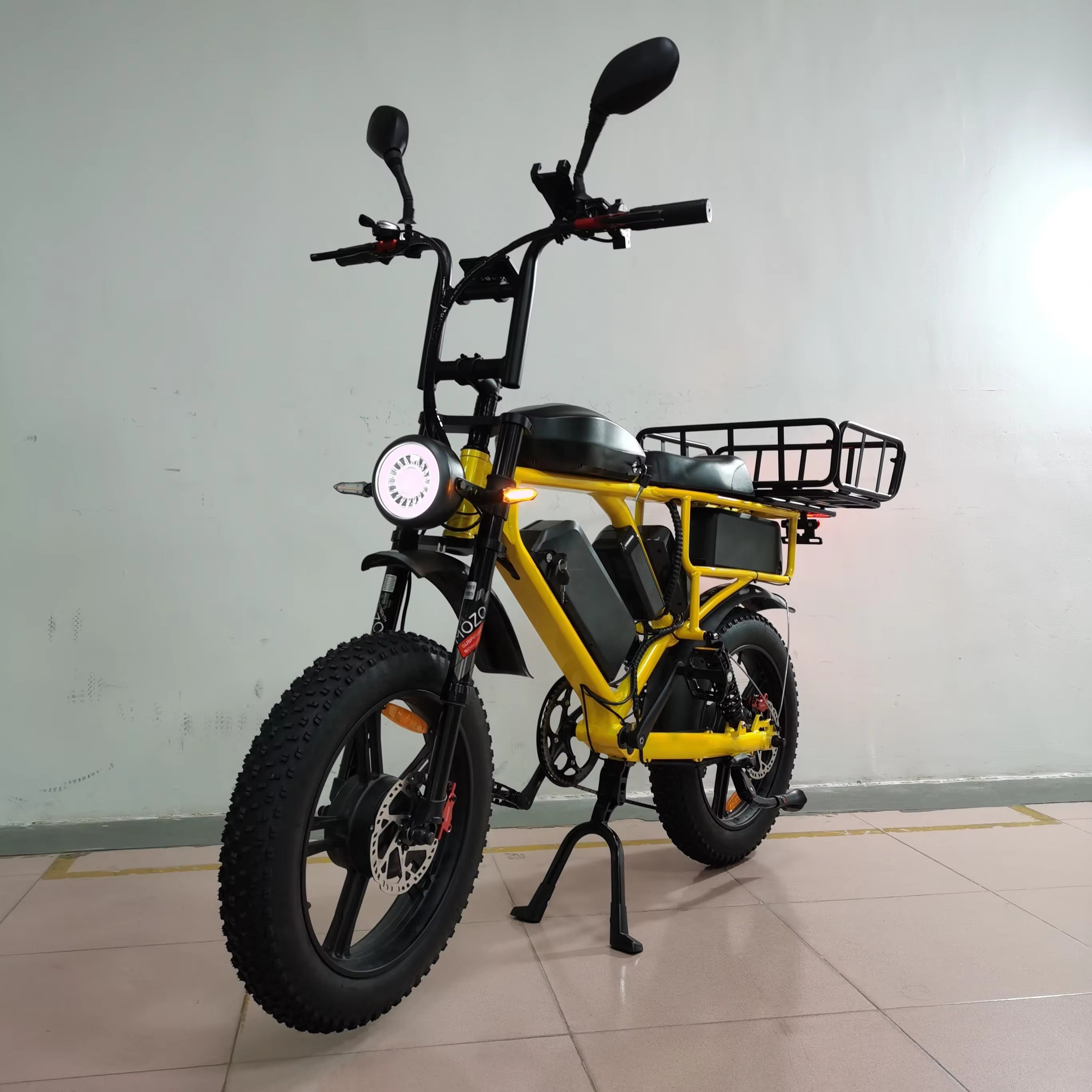 Hot Sell 20 Inch Dual Motor 2000W 52V 66AH electric cargo bike Mountain Ebike Full suspension Fat Tire Electric Bike