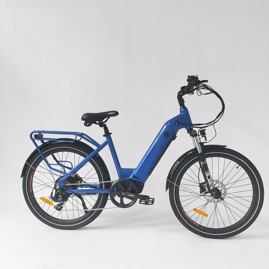 27.5inch Wheel Hub Bicycle Step Through Electric City Bike Hidden Battery Road Electric Cycle From China