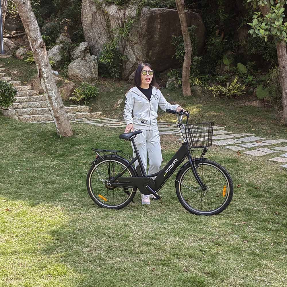 Popular Design 24 Inch Wheel Ebike 50 Mph Cross Motorbike Motor Step Through 250W 350W 500W Electric City Bike