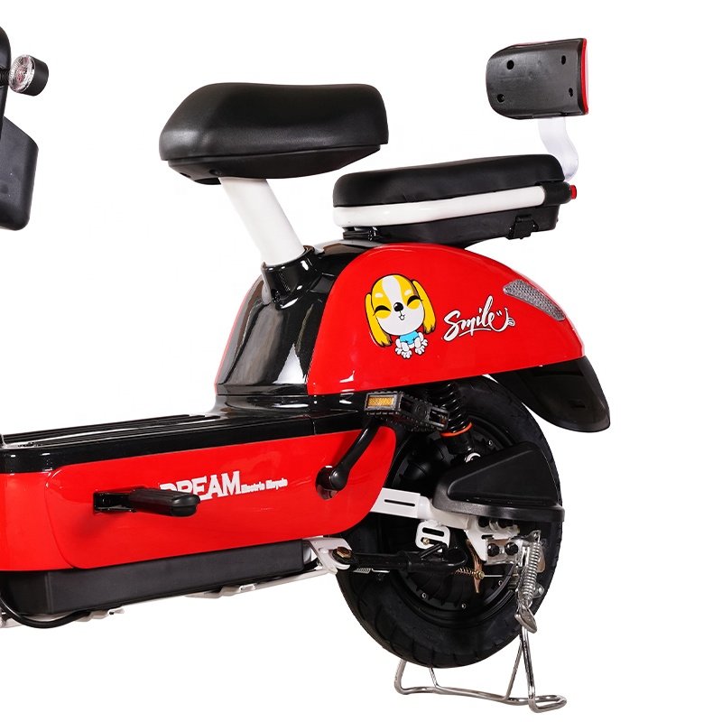 E Mobility Scooter 48V 500W Scooter Electric Adult City Electric Bike with Basket Cheap Price 14 Inch Electronic Rear Hub Motor