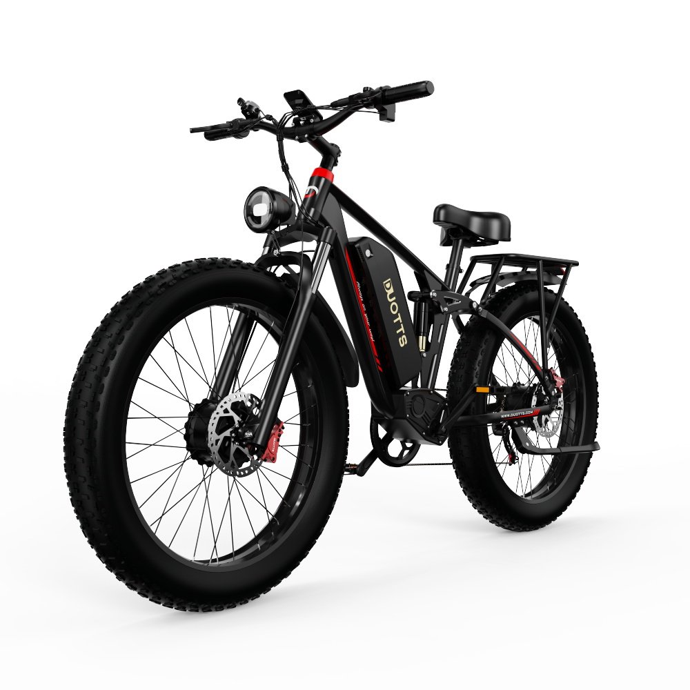 EU Stock 48v Mountain Electric Bike Dual 750w Motors Fat Tyre Full Suspension 20ah Battery All Terrain Adults Aluminum Hydraulic