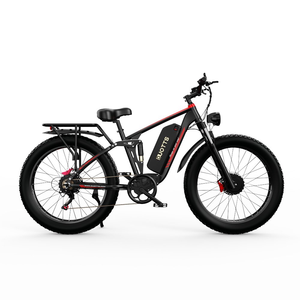 EU Stock 48v Mountain Electric Bike Dual 750w Motors Fat Tyre Full Suspension 20ah Battery All Terrain Adults Aluminum Hydraulic