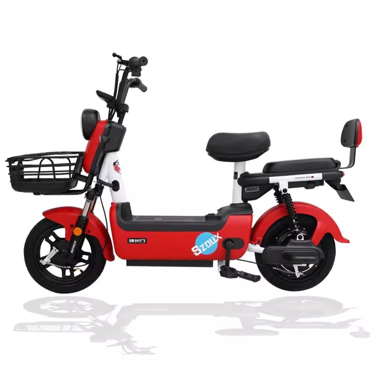 Hot Sale 350W 48V China Factory Wholesale E Scooter Adult Electric City Bike Two-Wheels Electric Scooter With Lead-Acid Battery