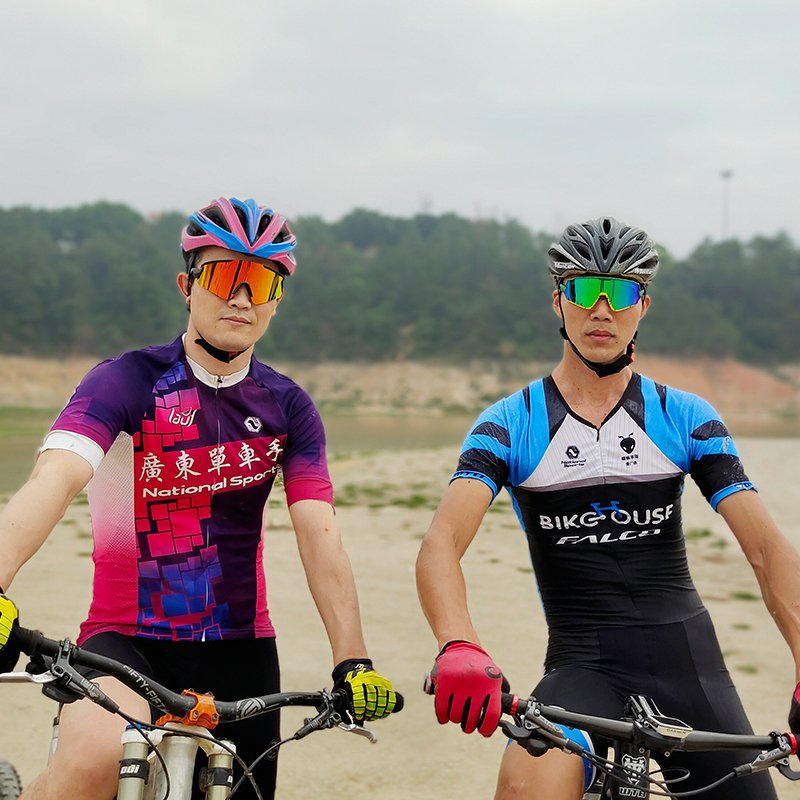 HUBO sports Professional mountain bike glasses photochromic polarized interchangeable lens MTB bicycle sunglasses sport for men