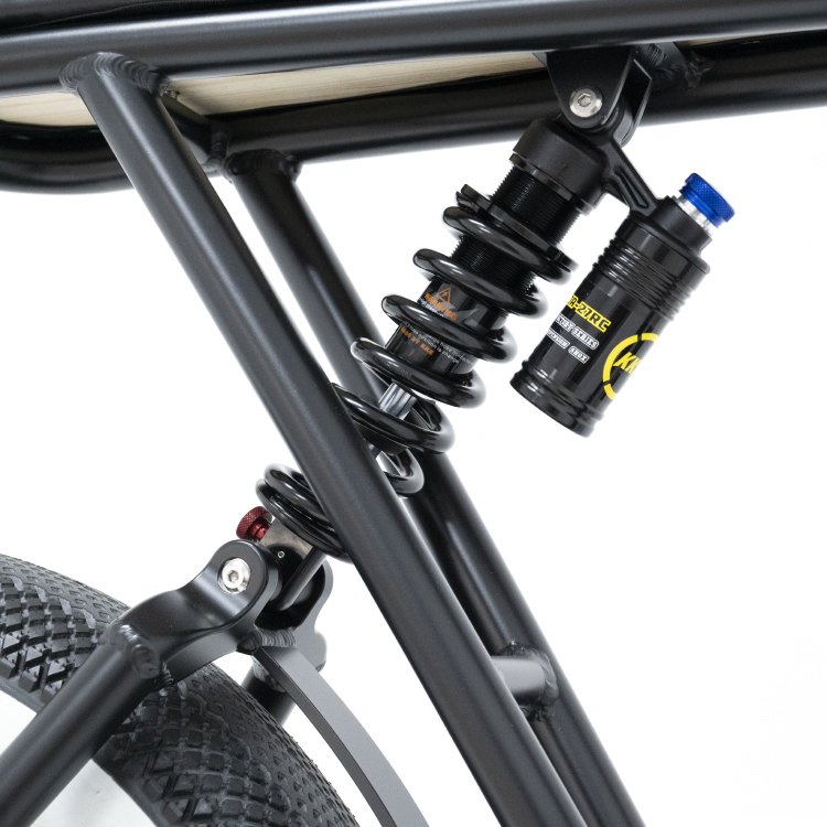 2024 Mario Retro-style Fat Tire Full Suspension Electric Bicycle With 1000w Mac Hub Motor