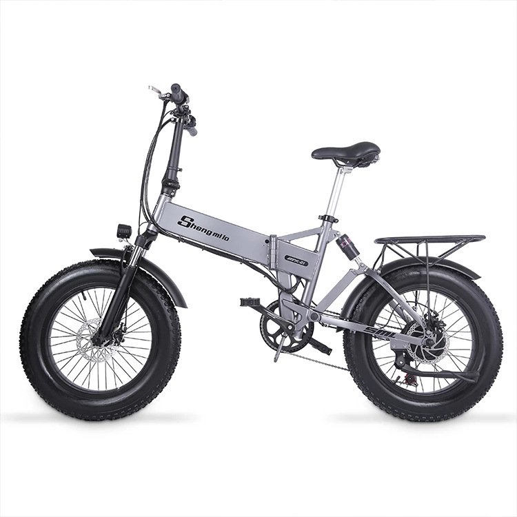 Paige E Electric bike SHENGMILO MX21 Folding bicycle 48v 500w Fat tire e-bike Vintage for adults e-bicycle city kids ebike