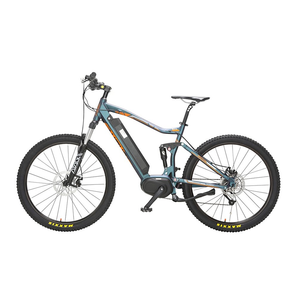 OEM Factory E-bike Alloy Frame Full Suspension BAFANG 250W/350W Mid Motor Electric Bike