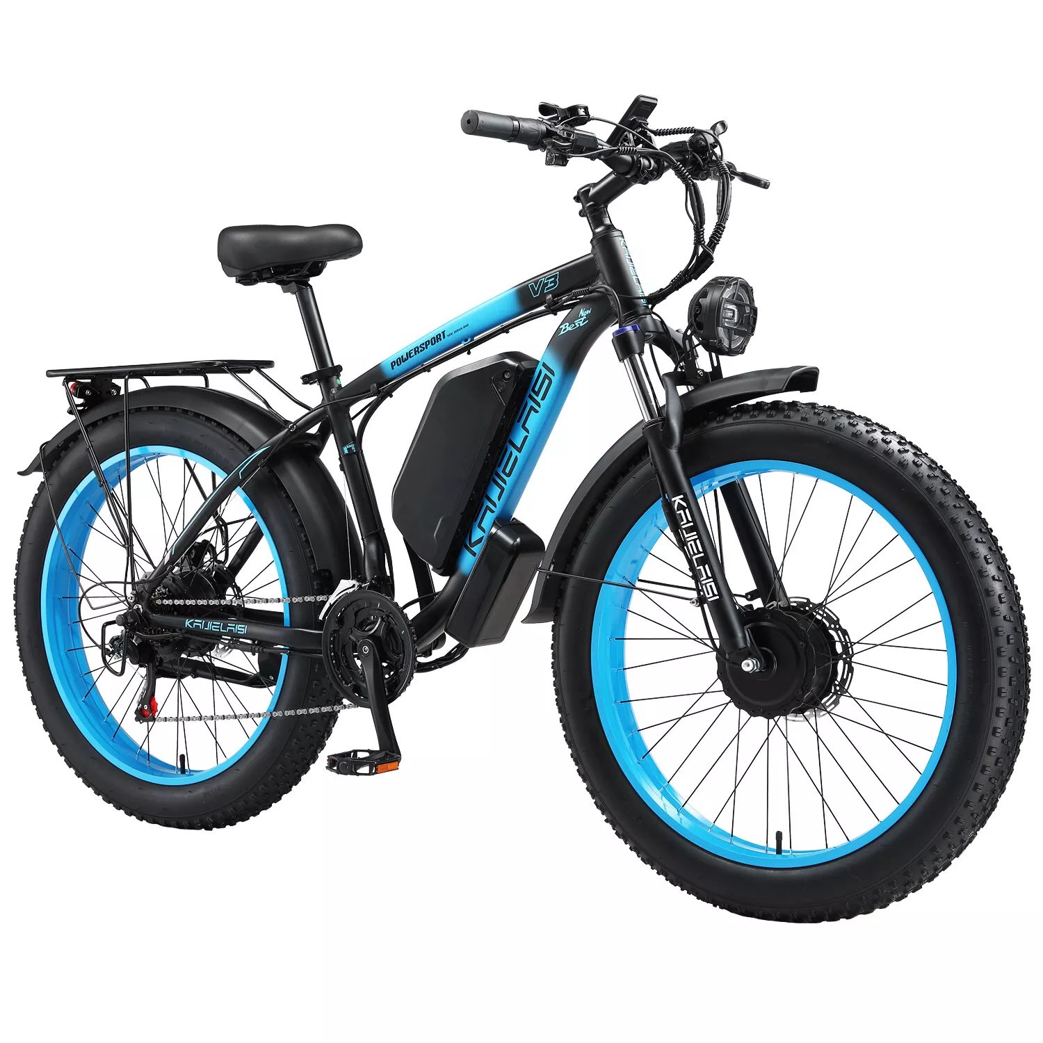 China Factory Wholesale 48V 23AH 21 Speed Adult Electric Bike 2000W Dual Motor E Bikes 26 Inch Wide Tire Electric Mountain Bike
