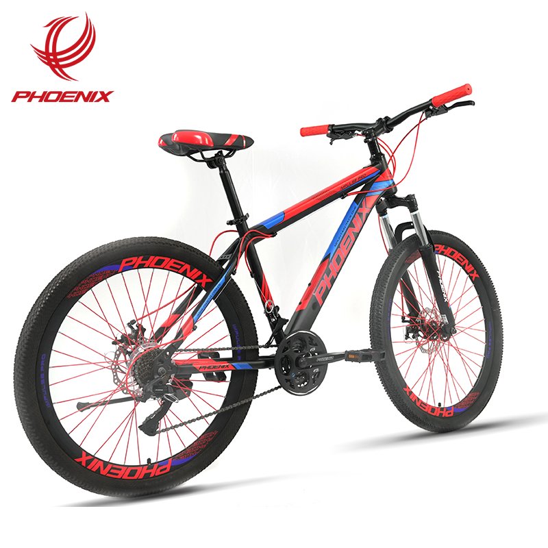 Phoenix 2024 New MTB Bicycle Steel frame 24 speed Disc Brake Bicycle Adult Mountain Bike with Suspension Fork