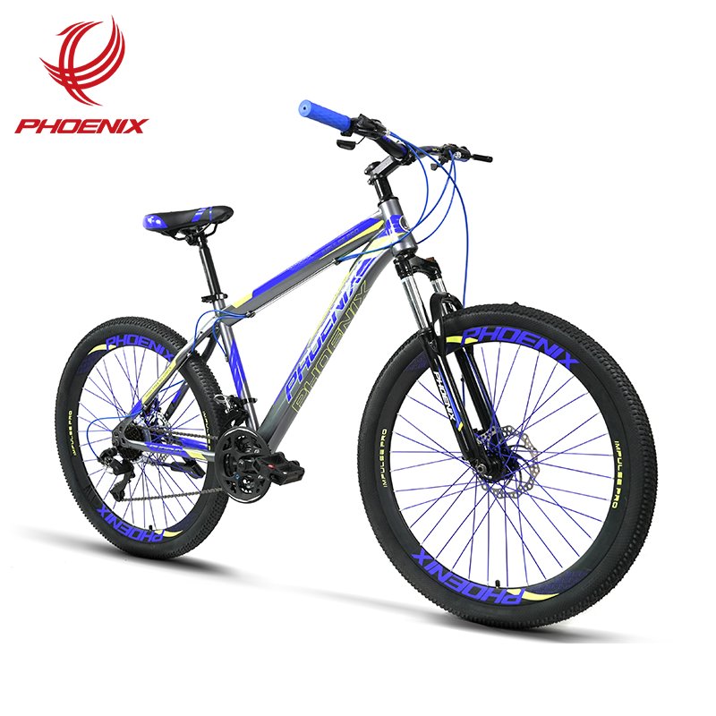 Phoenix 2024 New MTB Bicycle Steel frame 24 speed Disc Brake Bicycle Adult Mountain Bike with Suspension Fork