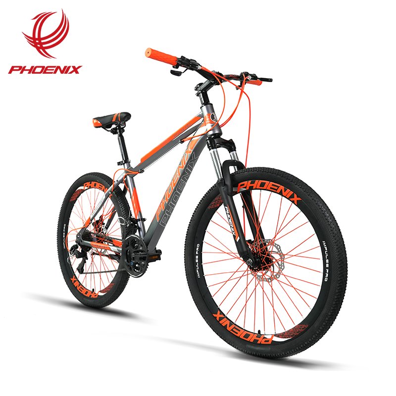 Phoenix 2024 New MTB Bicycle Steel frame 24 speed Disc Brake Bicycle Adult Mountain Bike with Suspension Fork