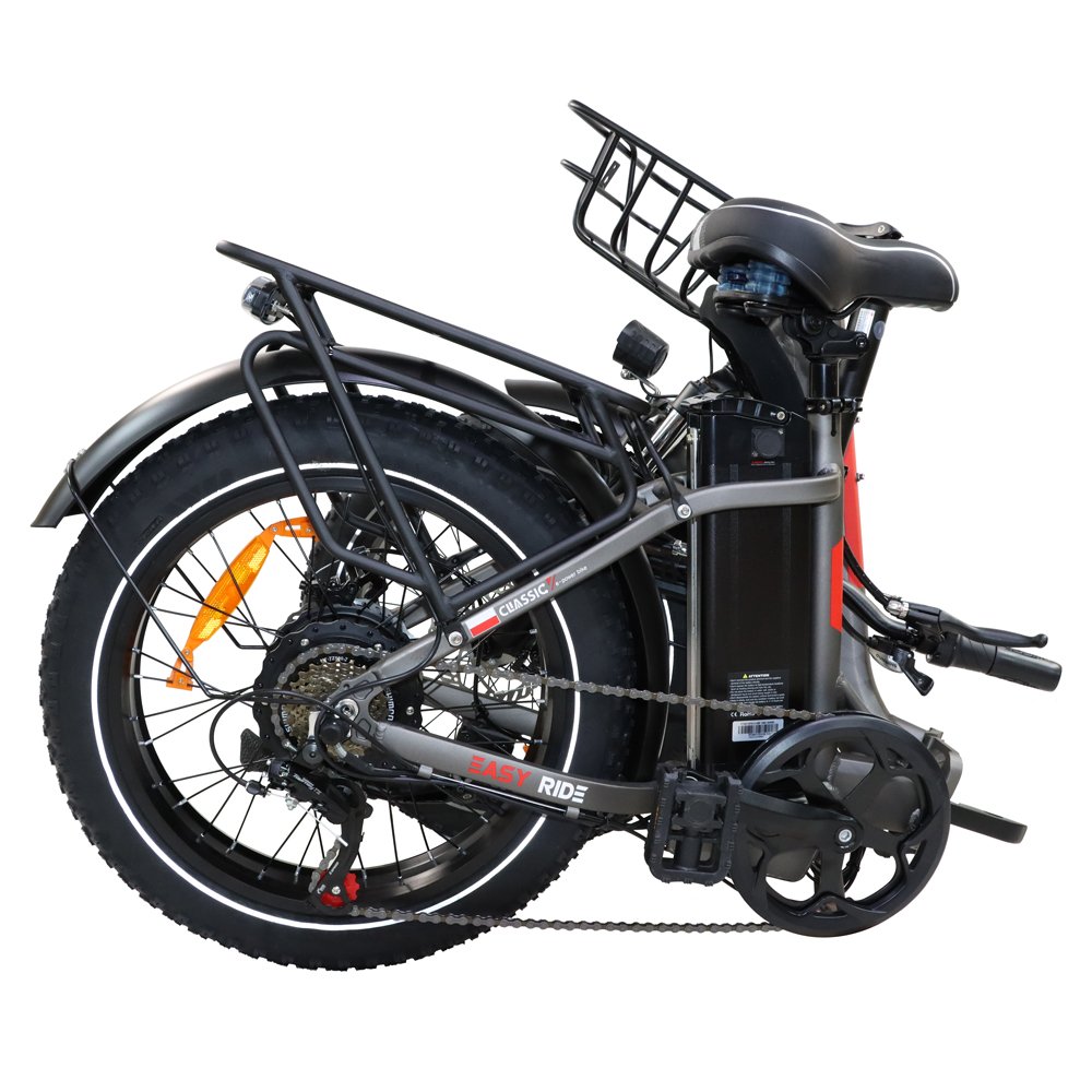 US Brazil 48v 500w 7 Speed Electric Fat Tire E Mountain Bike 20 Inch L20 Mini Folding Bicycle with down Tube Lithium Battery