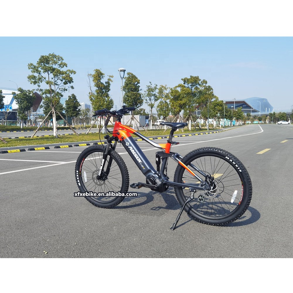 Hot Hidden Frame 48V M600 Mid Drive Motor 27.5 Inch Full Suspension Ebike OEM Electric Mountain Bike
