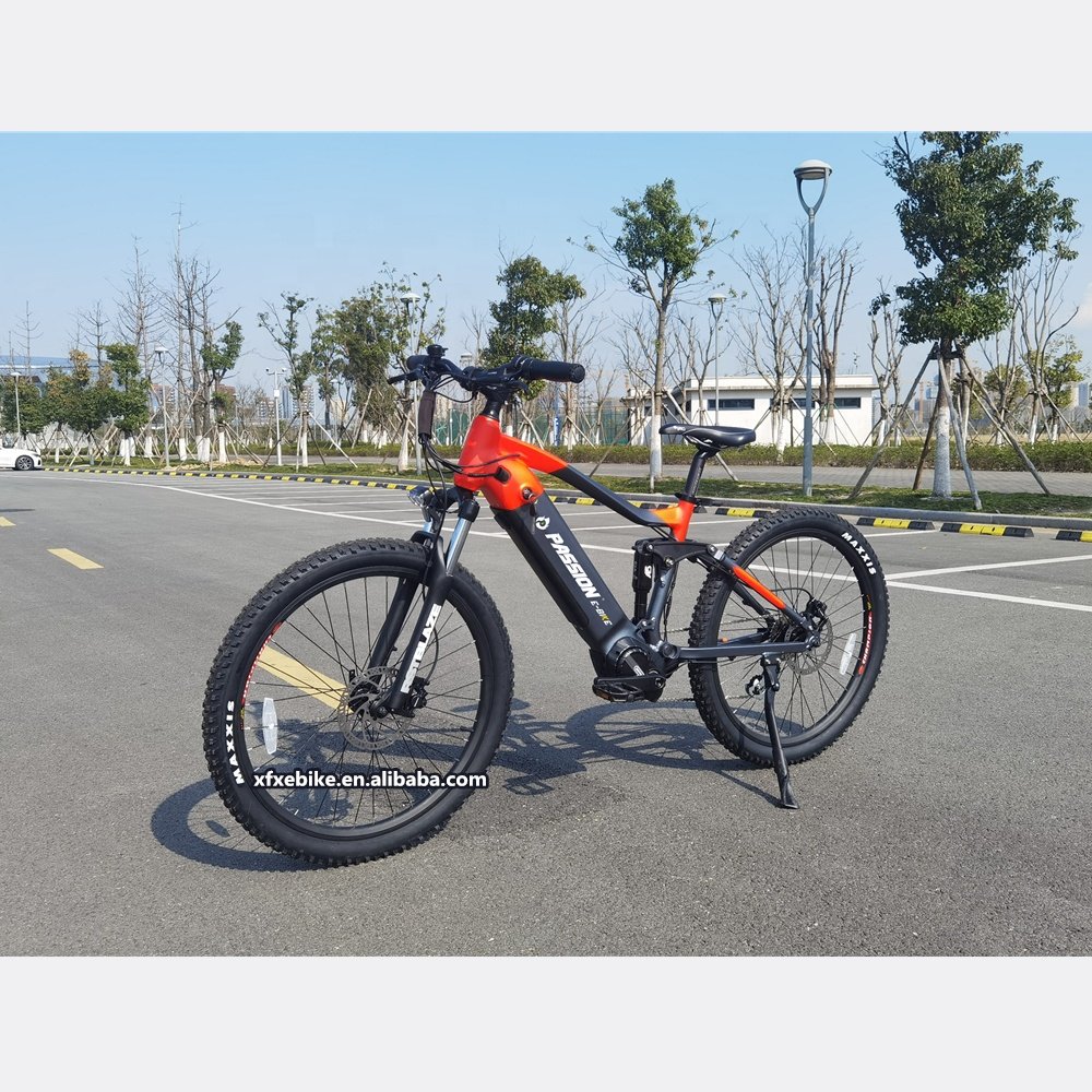 Hot Hidden Frame 48V M600 Mid Drive Motor 27.5 Inch Full Suspension Ebike OEM Electric Mountain Bike