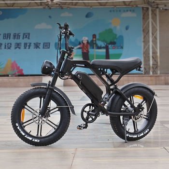 20x4 Inch Fat Tire V20 Electric Mountain Bike 48v 15V Lithium Battery Super V20 Ebike 250W 500W 1000w Electric Bicycle