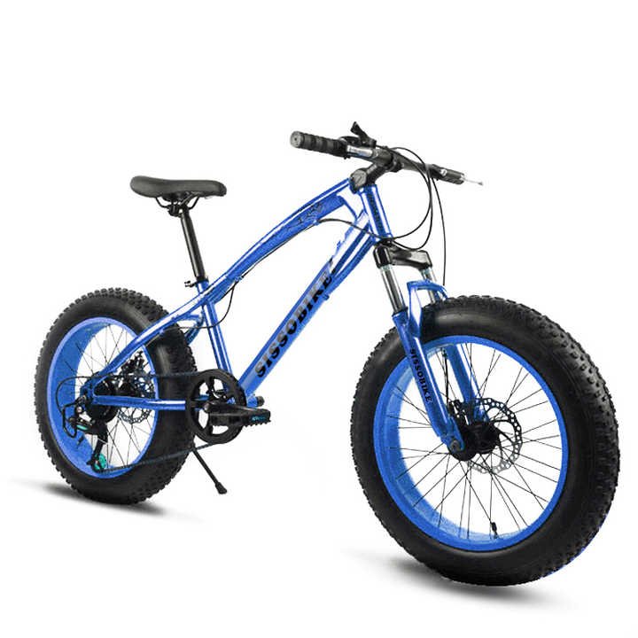 Factory wholesale 20 inch steel snow mountain bike 21 speed fat bicycle
