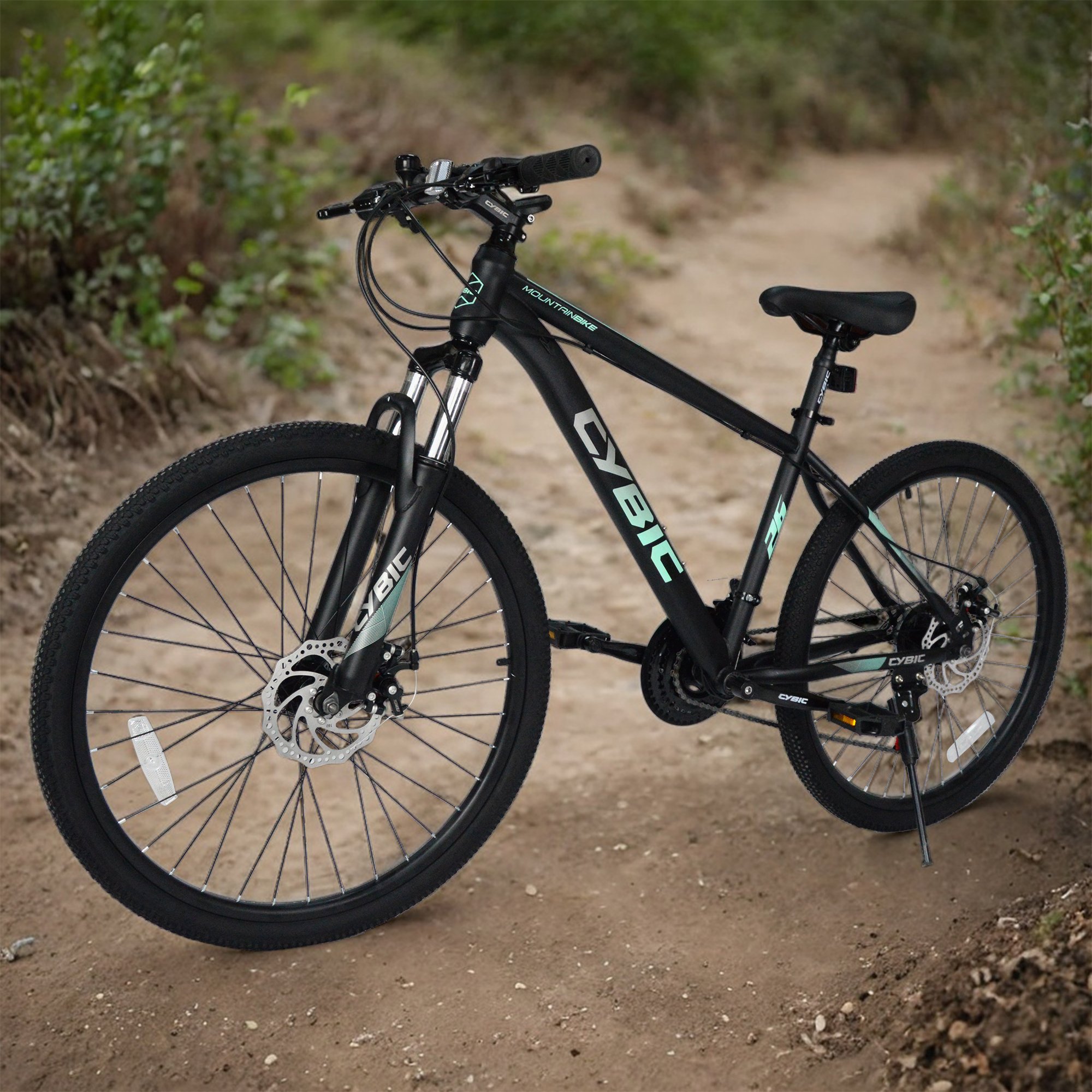 26 inch 21 Speed Disc Brake with black, green, red Color for Adults Shimano transmission Mountain Bike for Man