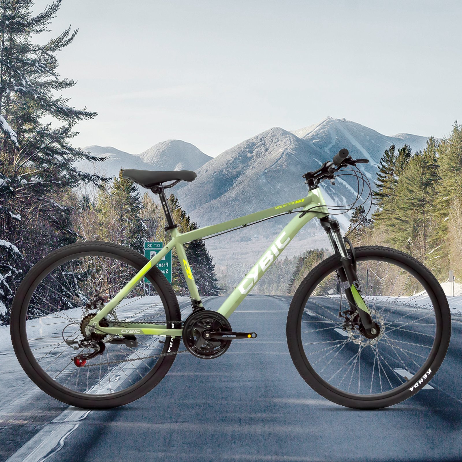 26 inch 21 Speed Disc Brake with black, green, red Color for Adults Shimano transmission Mountain Bike for Man