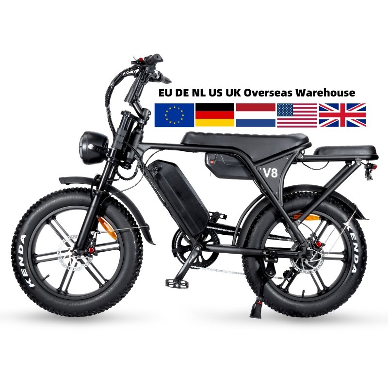 OUXI V8 ebike fat tire mountain bike EU warehouse 20inch off road all terrain e-bike