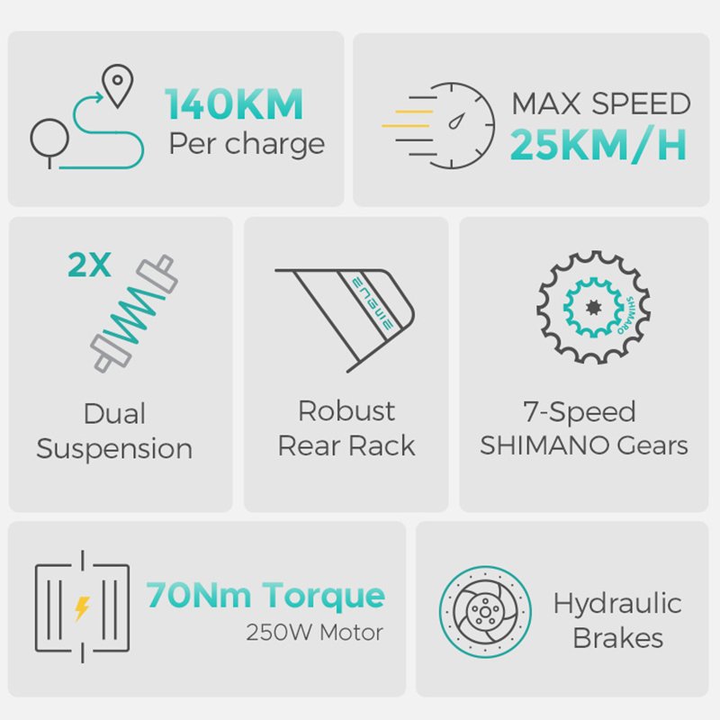 ENGWE E26 US Warehouse High Step Through 250W/750W 140KM wholesale city Ebike Dual Suspension All-Terrain E-bike Original bici
