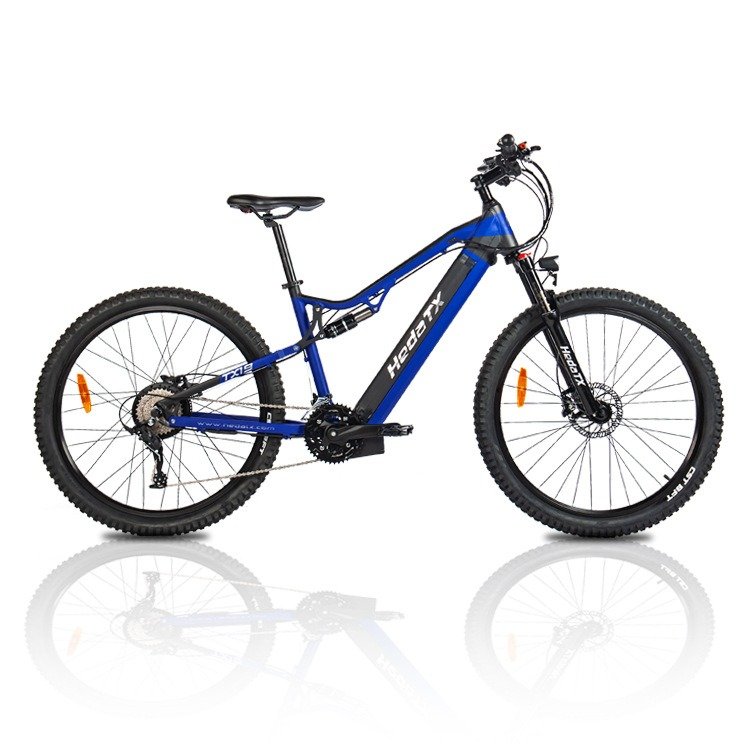 US Warehouse 48v 500W Electric Mountain Bike 27-Speed Suspension Disc Brake Central Hub Motor Alloy Rear Wheel Lithium Battery