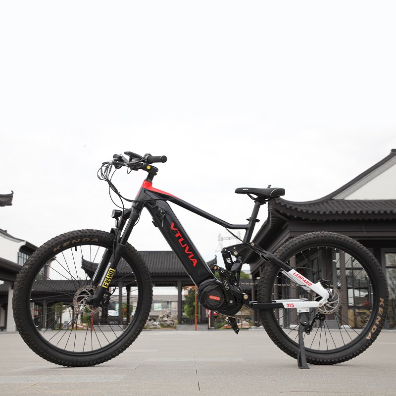 VTUVIA / Bafang Mid Drive 1000W electric mountain bike full suspension eMTB mountain ebike Enduro ebike