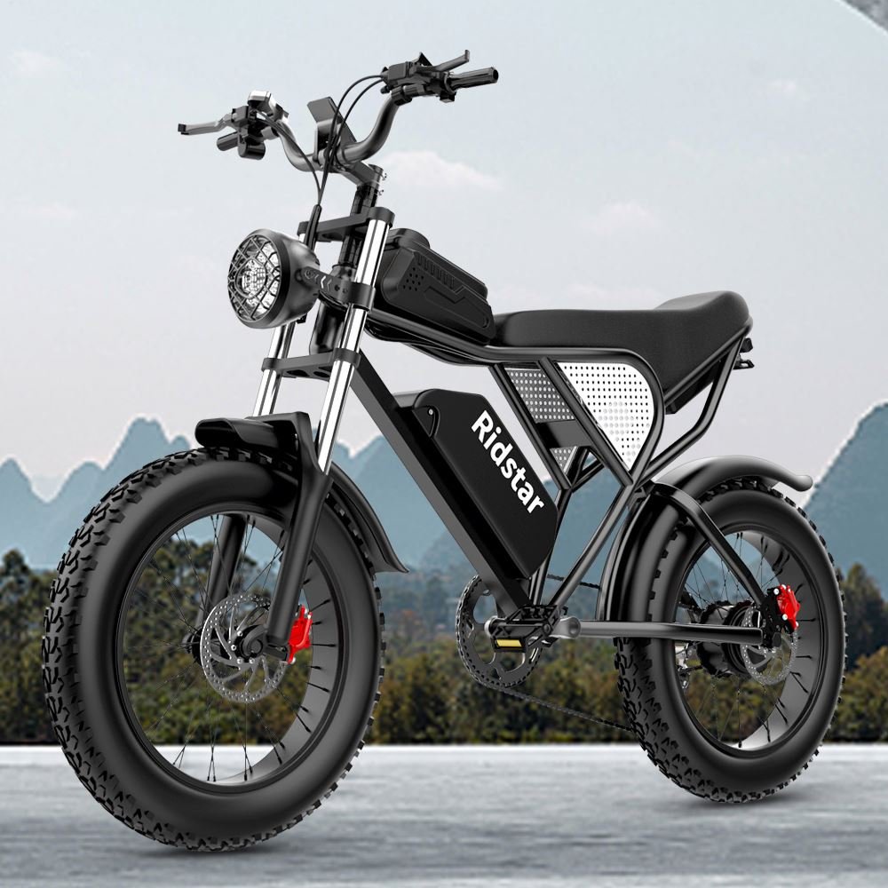 Polish Stock Electric Mountain Bike 48V 30AH Double Battery 1000W Motor 50KM OUXI V8 Pro Fat Tire Electric Bike for Adults