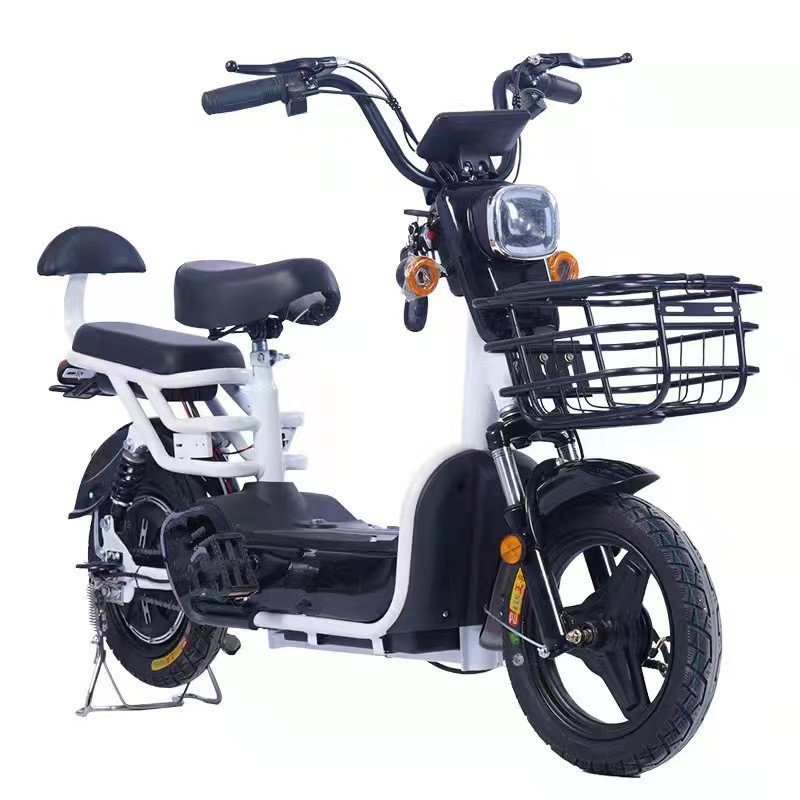 China electric bike 48v ebike 350w electric hybrid bike fat tire bicycle motor 14 inch electric city mountain bike