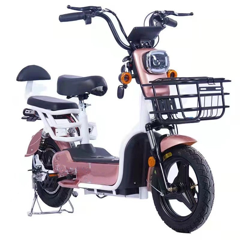 China electric bike 48v ebike 350w electric hybrid bike fat tire bicycle motor 14 inch electric city mountain bike