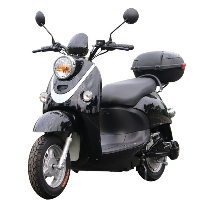 800w 60v Chinese classic CKD electric scooter retro Italian style motorcycle detachable lithium battery lead acid battery