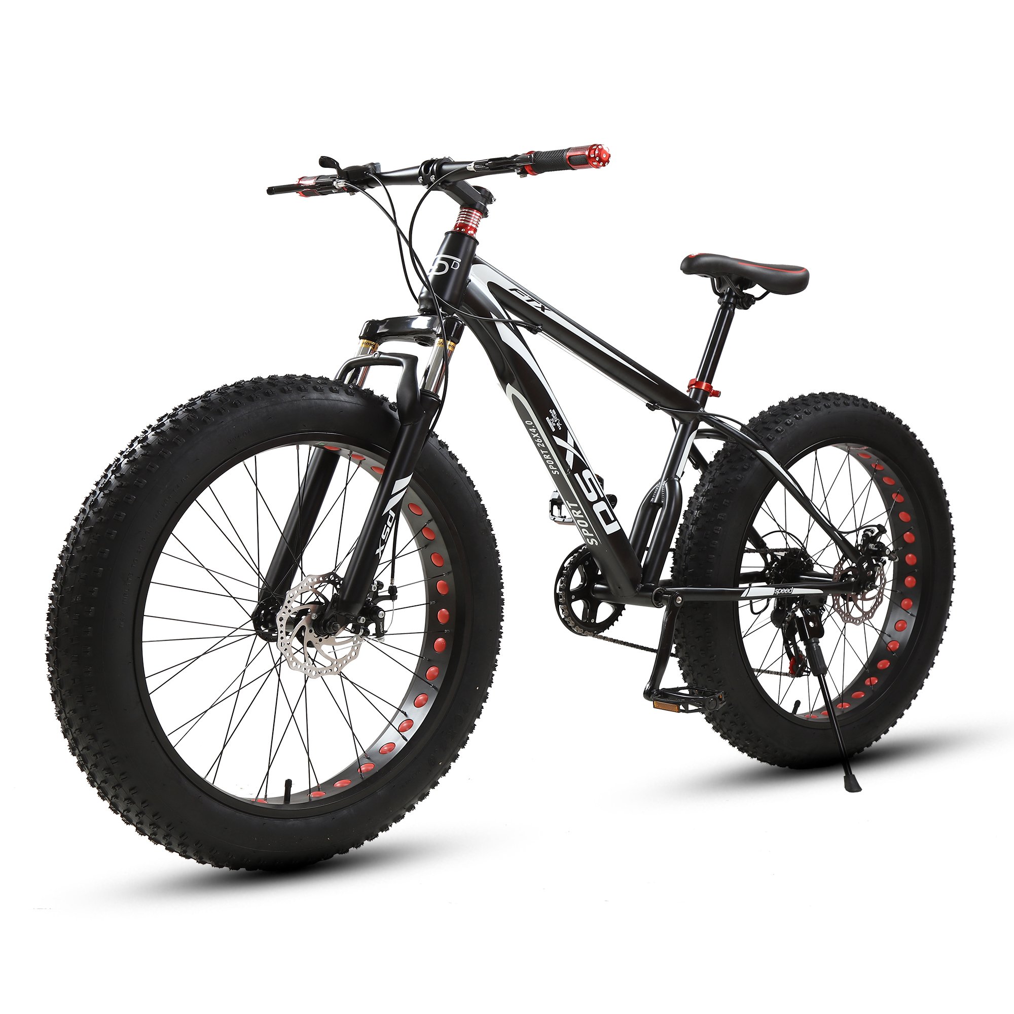 26 x 4.0 Fat Tire Aluminum Alloy Men's Snow Bike 29 Inch Chopper Fat Mountain Bicycle 21 Speeds Steel Single Speed Fat Tyre