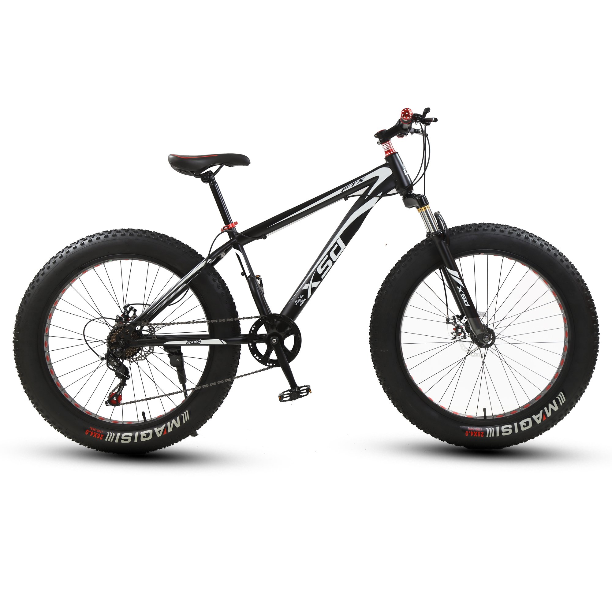 26 x 4.0 Fat Tire Aluminum Alloy Men's Snow Bike 29 Inch Chopper Fat Mountain Bicycle 21 Speeds Steel Single Speed Fat Tyre