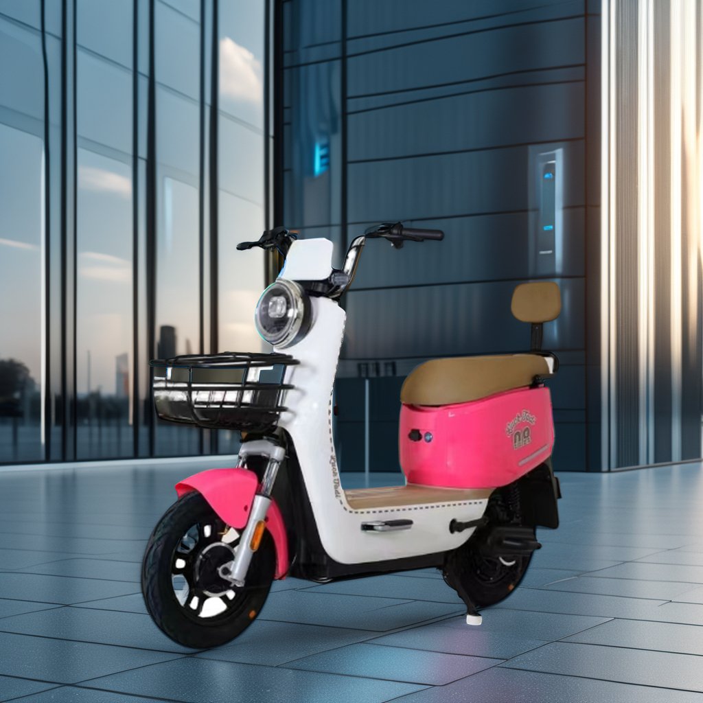 Urban Leisure Customized Logo 48V Rear Hub Motor Electric City Bike Moped & Scooter with LEAD-ACID Battery