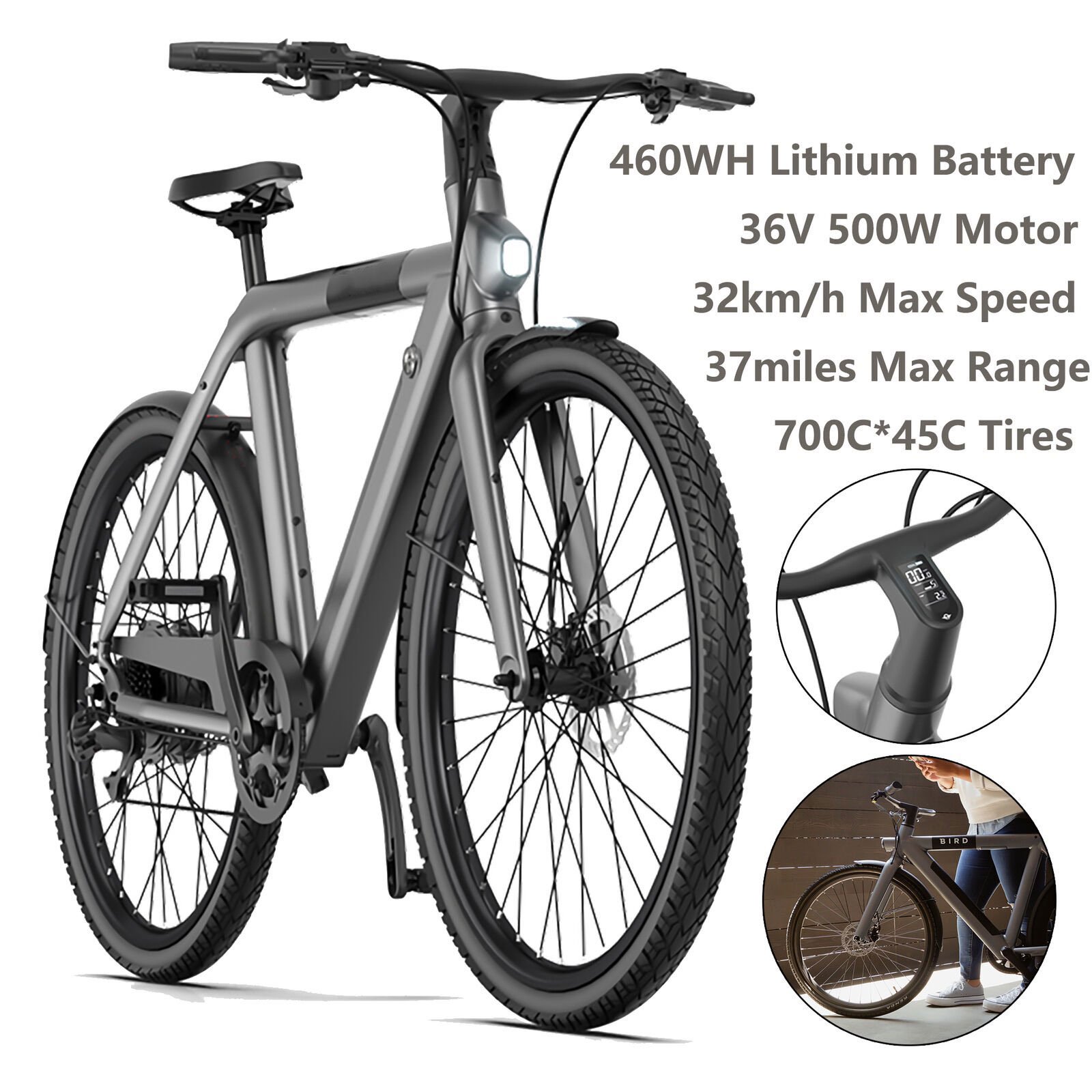 Good quality 700C 36V 500W Li-Battery Electric Bike Mountain E-Bike other City bicycle