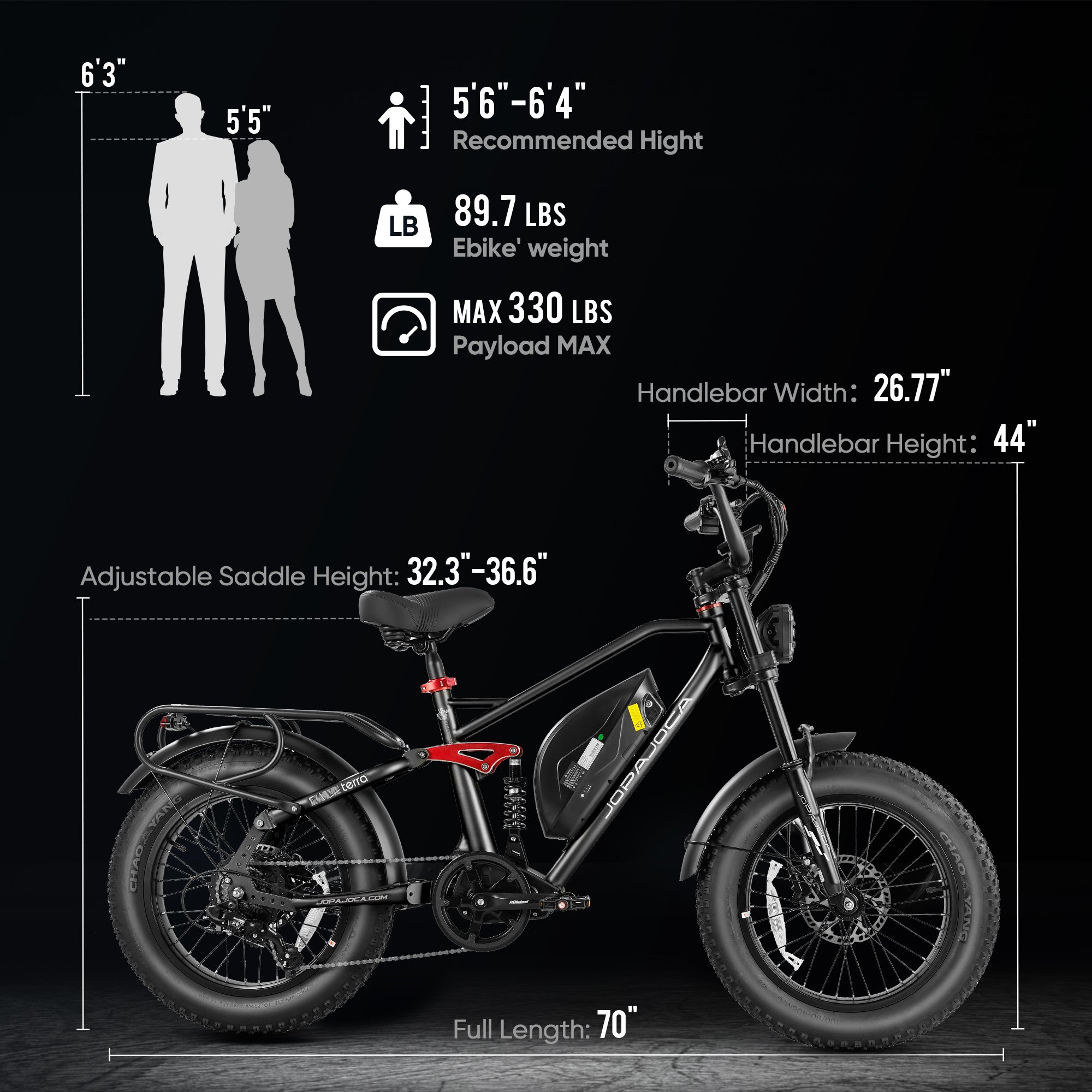 Eahora Terra 48V 15AH Lithium Battery Electric Fatbike 20 Inch 250W Electric City Bike 1000W Road E-Bike