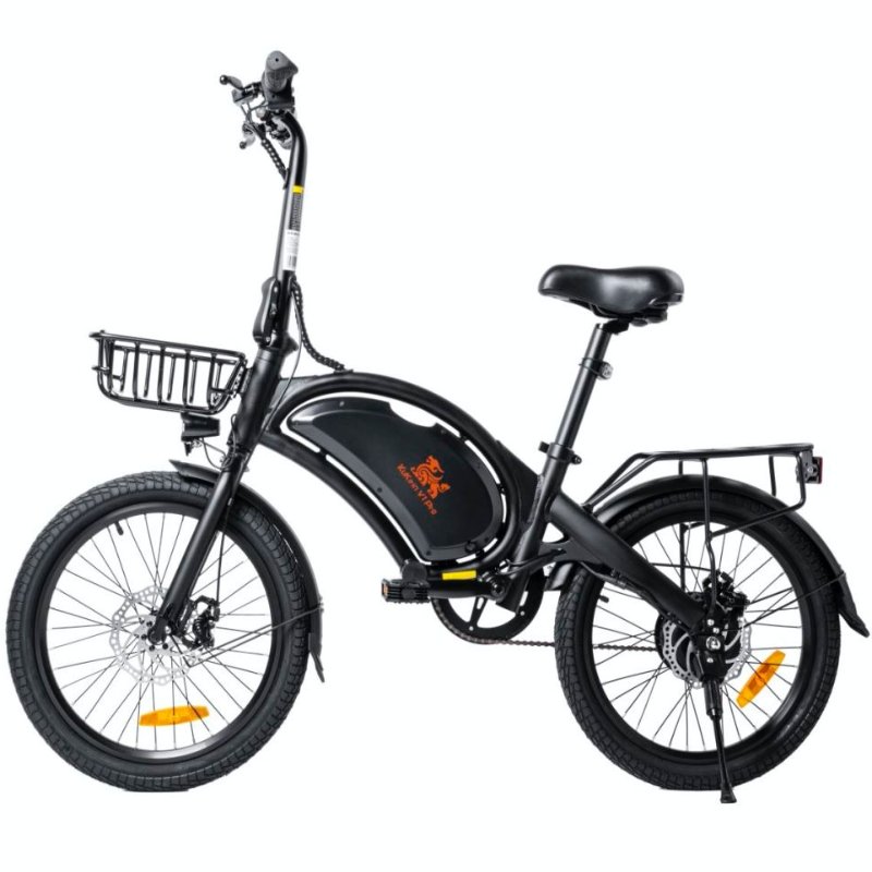 Eu Warehouse 20 Inch Small Folding Electric Moped Bike 48V 350W 45KM/H Electric City Bike With front basket and seat