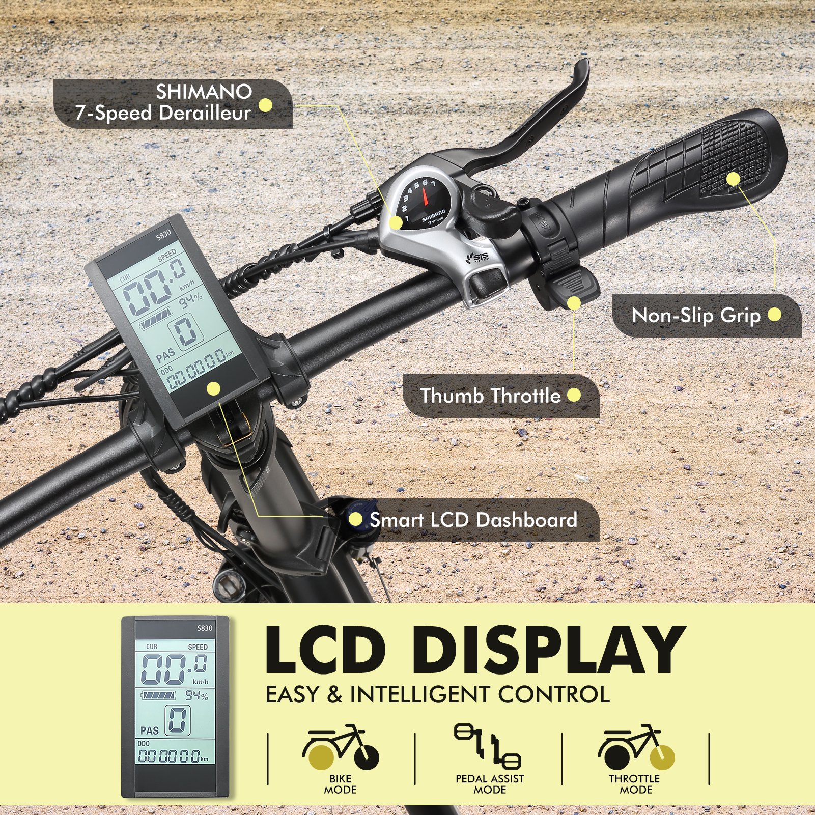 20" X 4.0"Fat Tire Folding Electric Bicycle With 500W Motor Foldable Electric Bike For Adults With 48V/20Ah Removable Battery