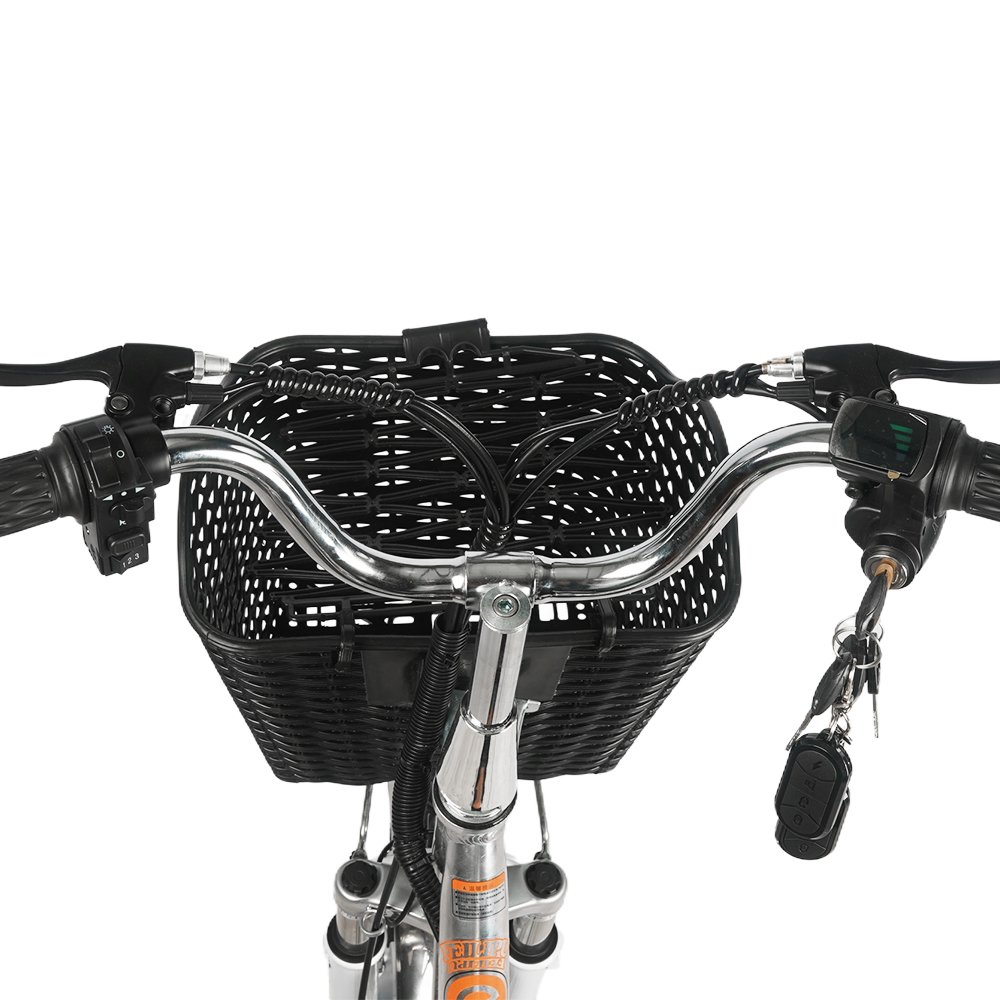Electric City Bike 48V 8AH 500W Motor Aluminum Alloy Frame 3 Speed Rear Hub 48V 8AH 500W Motor Lithium Battery Power Supply