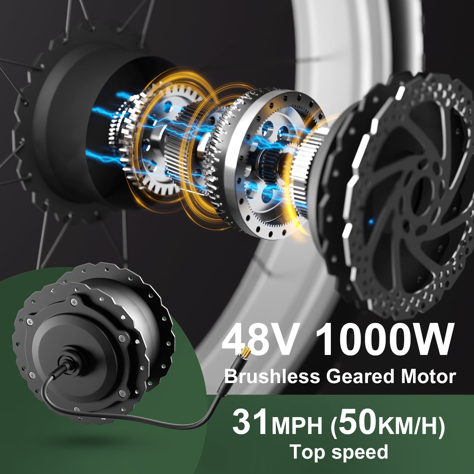 E Bike 1000w 48v Pedal Assist Electric Bike Fat Electric Mountain Bike 26inch Road Electric Bicycle Long Range For Adult