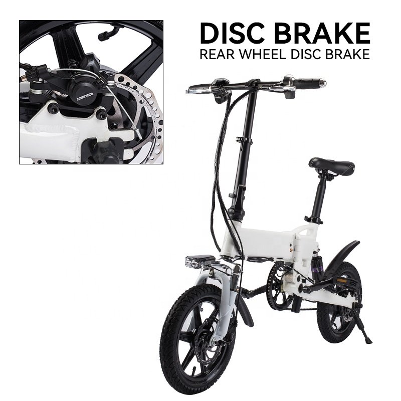 Folding Electric Bicycle Electric City Bike Foldable Electric Bike 2024 Hot Sale Mini Size 250W 36V 16 Inch Lithium Battery