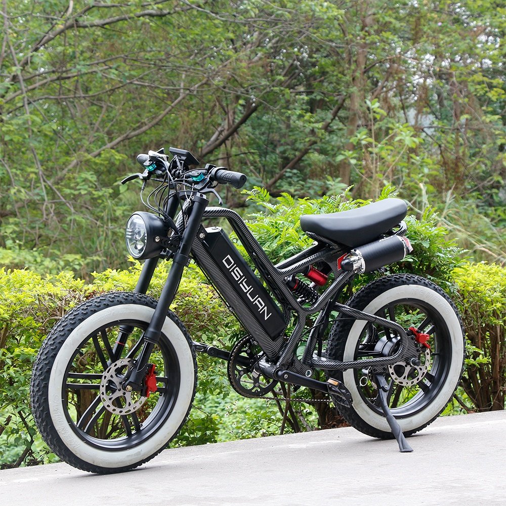 DISIYUAN S9 Pro electric mountain bike 20inch 48v 10ah 15ah 20ah 30ah 500w 1000watt electric bicycle fat tire road dirt ebike 73