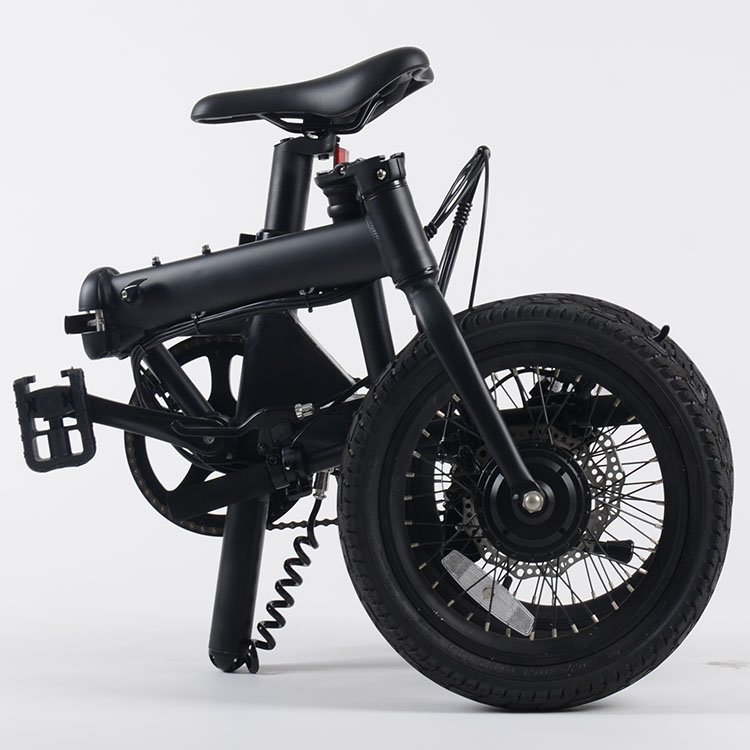 Hot Selling 16Inch Electric Bicycle Foldable E-Folding City Bike Adults Children 36v Smart Electronic 25km/h Max Speed Disc