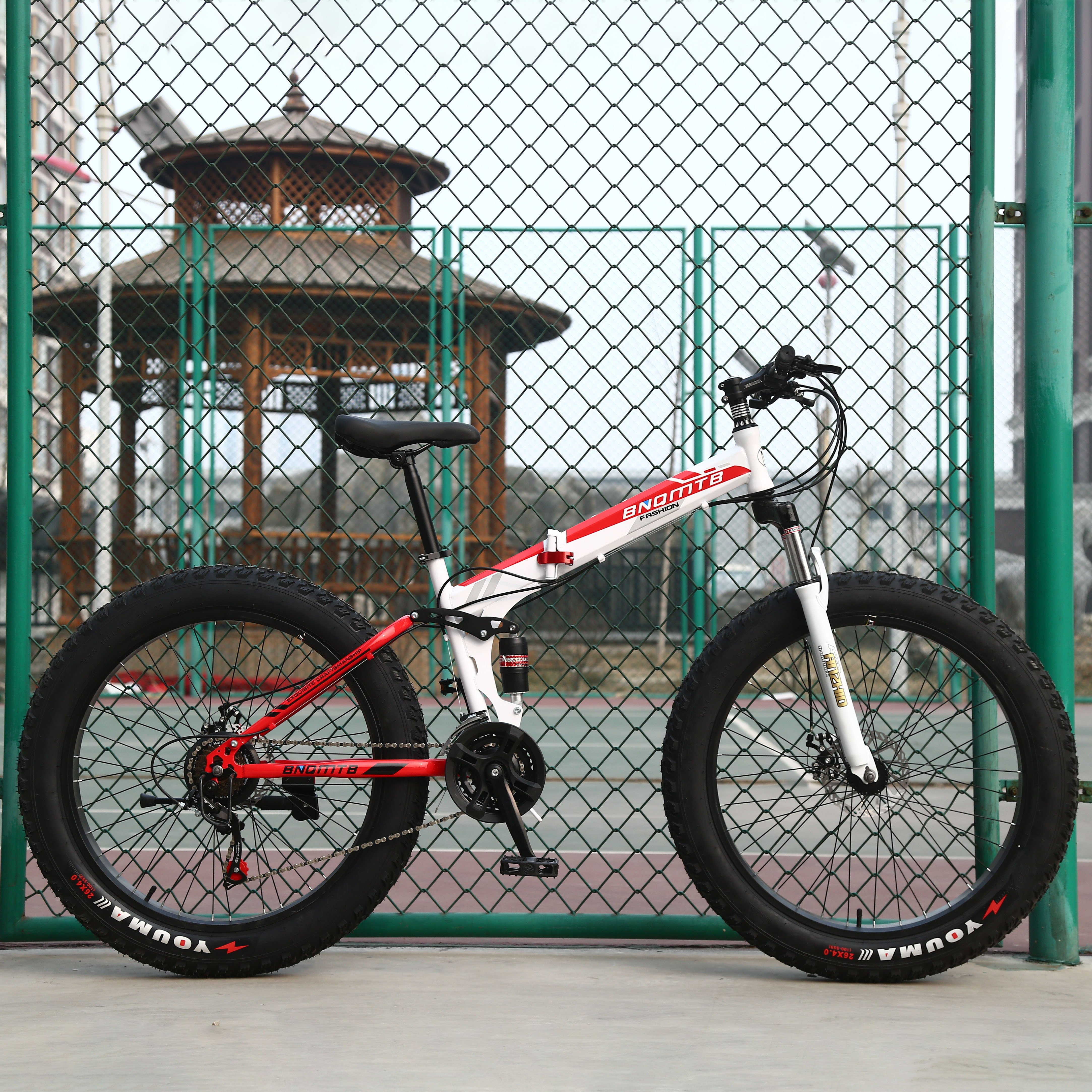 new wholesale factory price 26-inch Mountain Snow Bike 4.0 Widening Folding Big Fat Tire Bicycle fatbike for sale