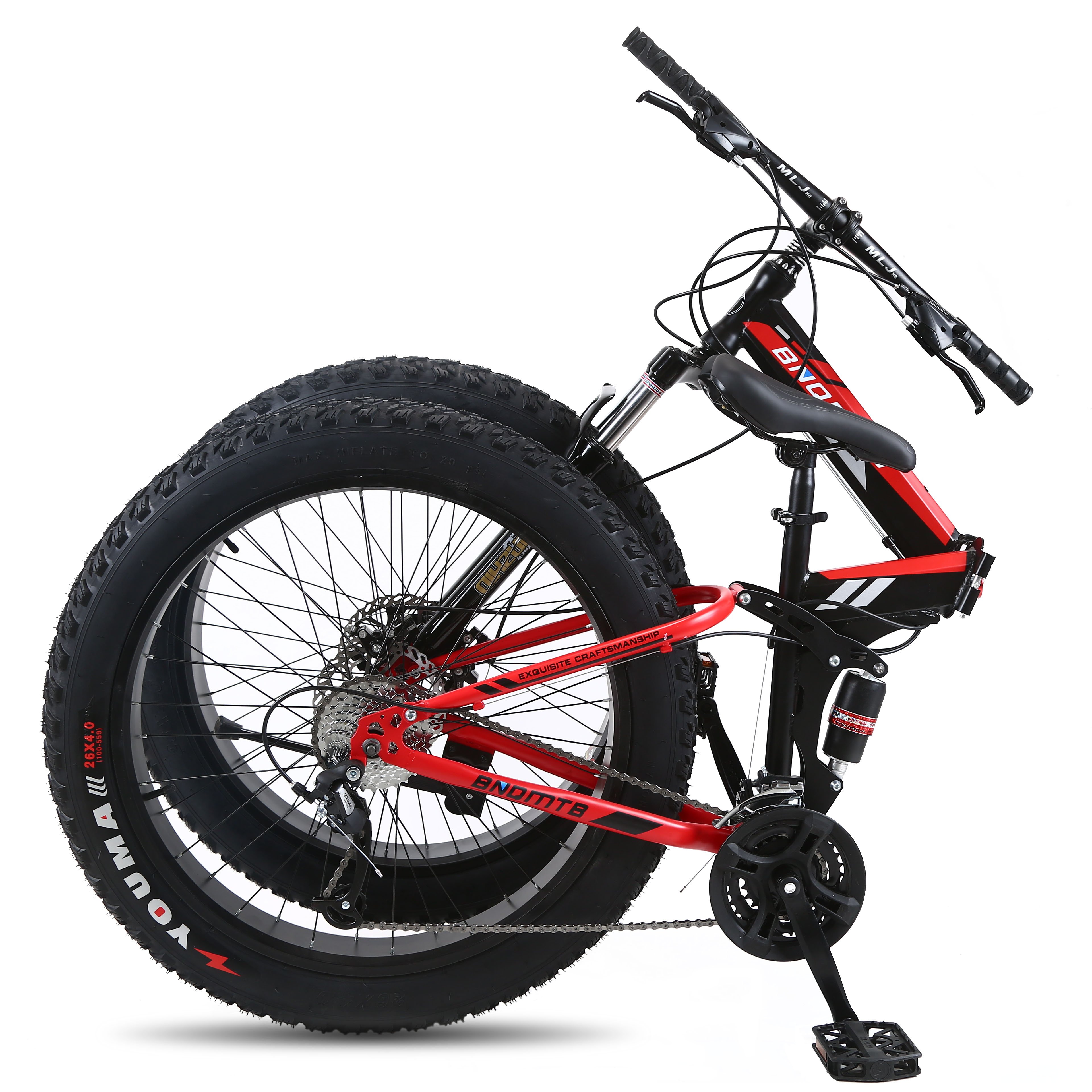 new wholesale factory price 26-inch Mountain Snow Bike 4.0 Widening Folding Big Fat Tire Bicycle fatbike for sale