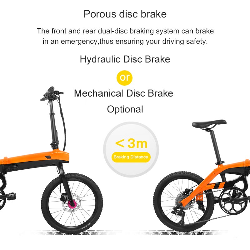 China OEM Free Sample enduro ebike urban road bicycle light weight 20" 250W 500W city bicycle Folding Electric city Bike