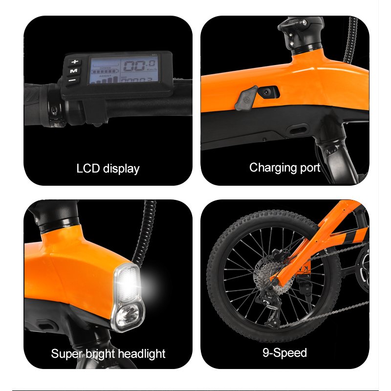China OEM Free Sample enduro ebike urban road bicycle light weight 20" 250W 500W city bicycle Folding Electric city Bike