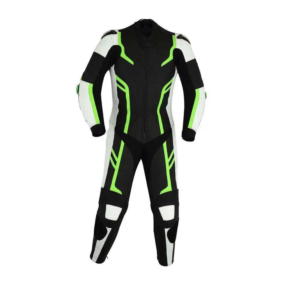 Costume Genuine Leather Motorbike Suit Racing Sport Leather One Piece Suit Genuine Leather Suit